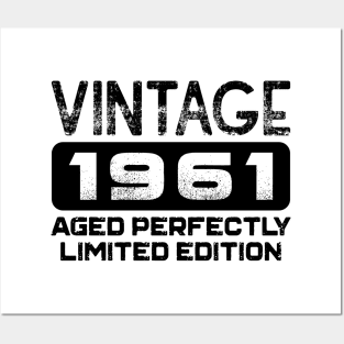 Birthday Gift Vintage 1961 Aged Perfectly Posters and Art